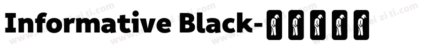 Informative Black字体转换
